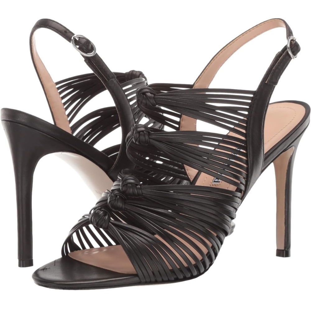 NWOB Charles David Crest Sandal Black Leather Sz 9